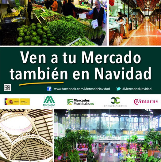 Mercado en Navidad